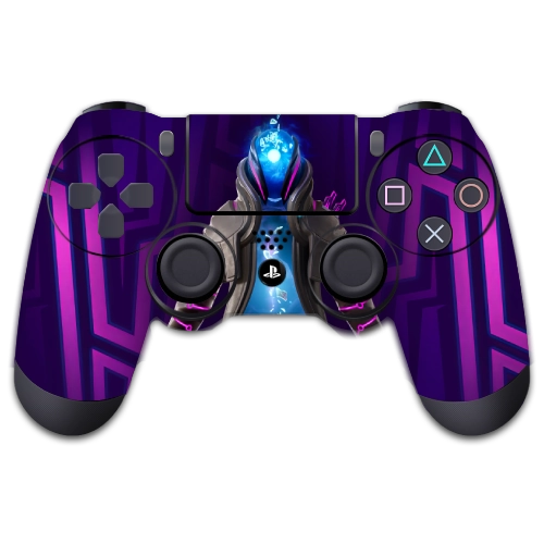 PlayStation 4 controller sticker with night sky, stars and person standing on mountain