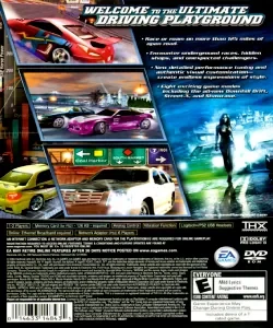 (PS2) Need for Speed – Underground 2 (back)