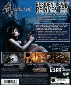 (PS2) Resident Evil 4 (back)